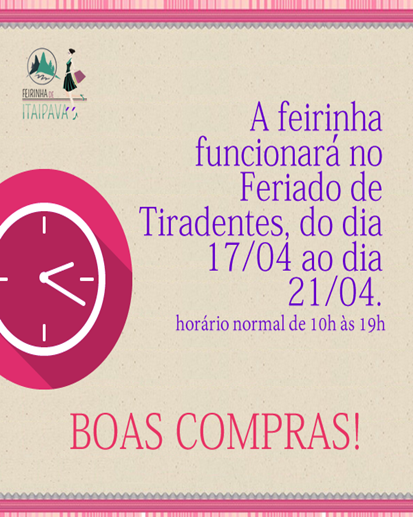 Read more about the article Feirinha de Itaipava estará aberta durante todo o feriadão de Tiradentes